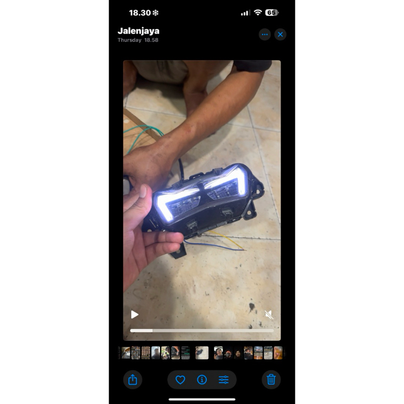 Stoplamp JPA & Mounting Oritsu Aerox