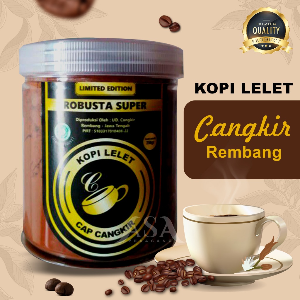 

Kopi Lelet Cangkir Rembang Asli Original Robusta Super