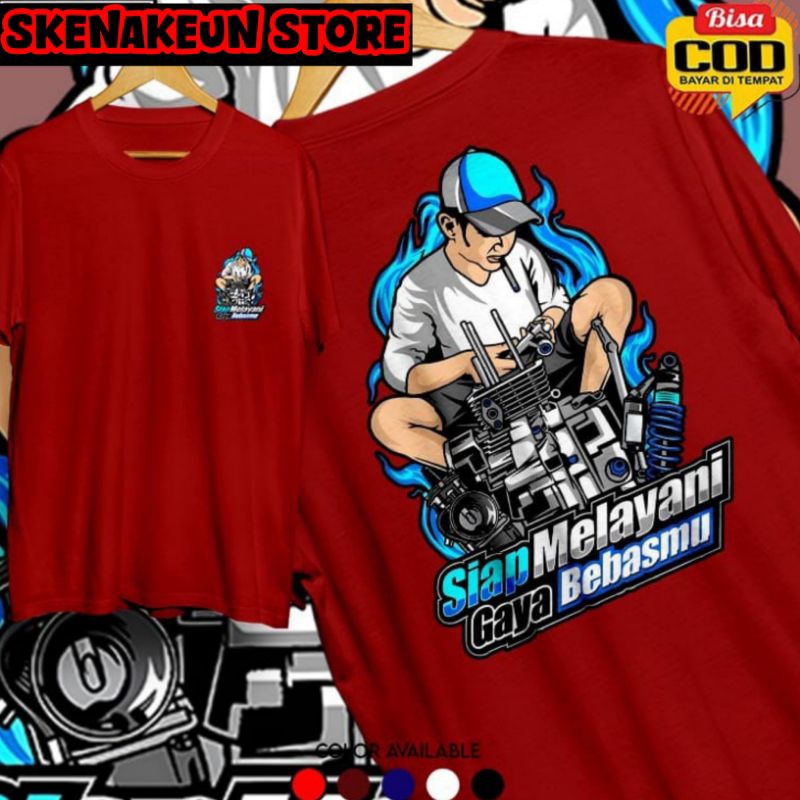 KAOS MEKANIK MUDA TERBARU BAJU MEKANIK MUDA KEREN BERKUALITAS