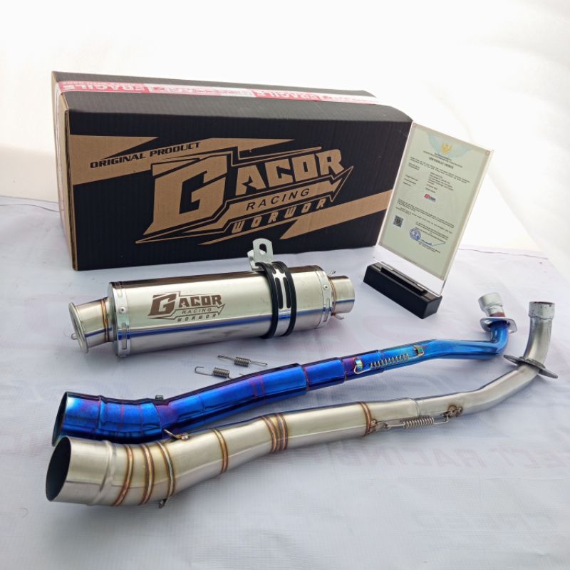 knalpot racing Gacor worwor DS pnp motor bebek , jupiter z/robot, jupiter z1,vega lama, vega r new, 