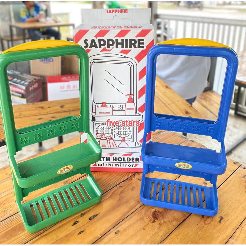 Rak Kamar Mandi Cermin Sabun Tempel Dinding Make Up Makeup Kosmetik Cosmetic Plastik Plastic Sampo S