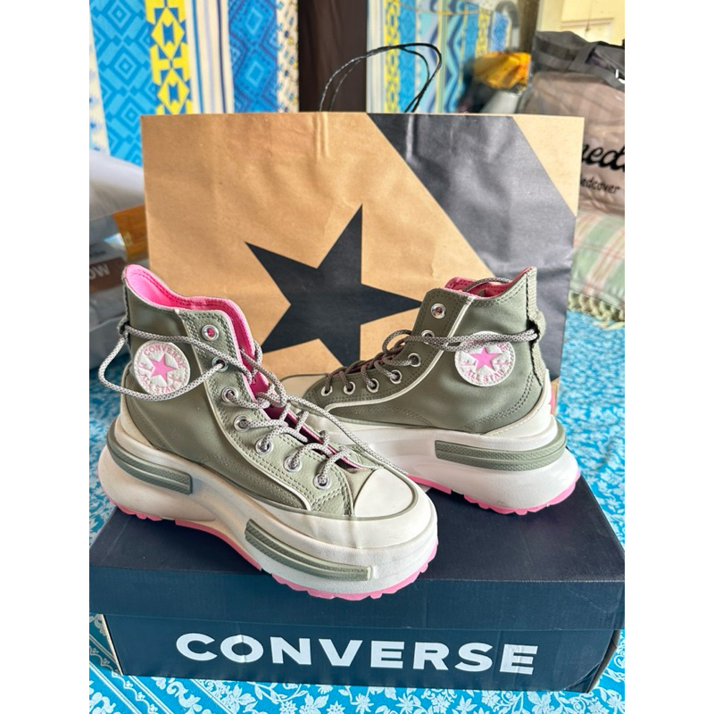 CONVERSE RUN STAR LEGACY CX PLATFORM FUTURE UTILITY UNISEX SNEAKERS - LIGHT FIELD SURPLUS/OOPS PINK