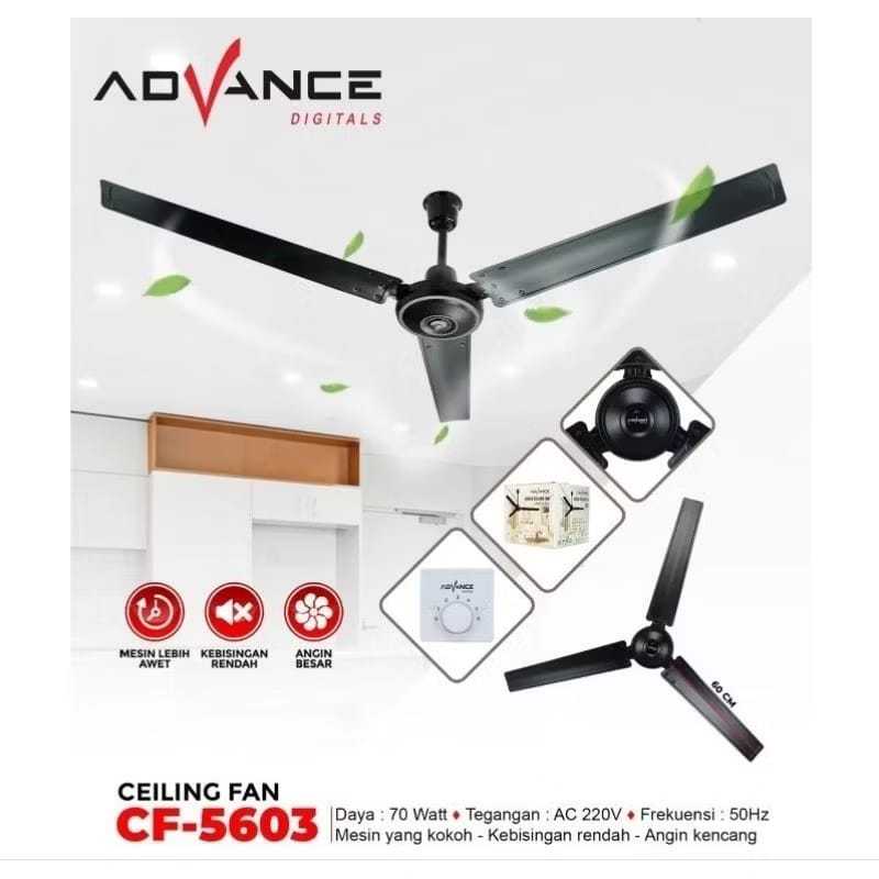 Kipas Angin GANTUNG Advance CF-5602 5601 Ceiling Fan Besi