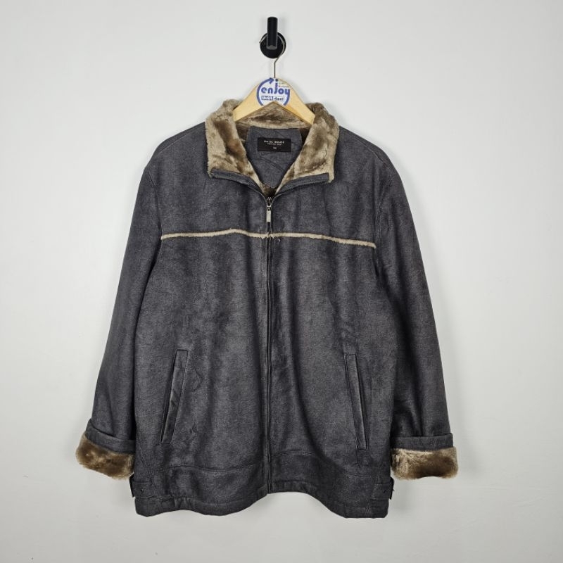 BASIC HOUSE jacket sherpa bulu casual pria mantel coat winter musim dingin second preloved