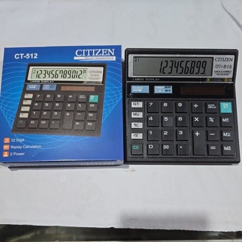 

Kalkulator CT-512 12 Digit Check & Corret