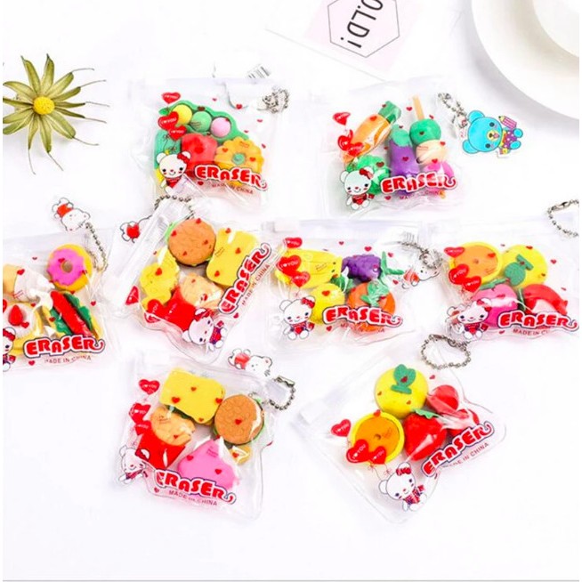 

PENGHAPUS LUCU/PENGHAPUS KARAKTER/1 SET ISI 4 PCS