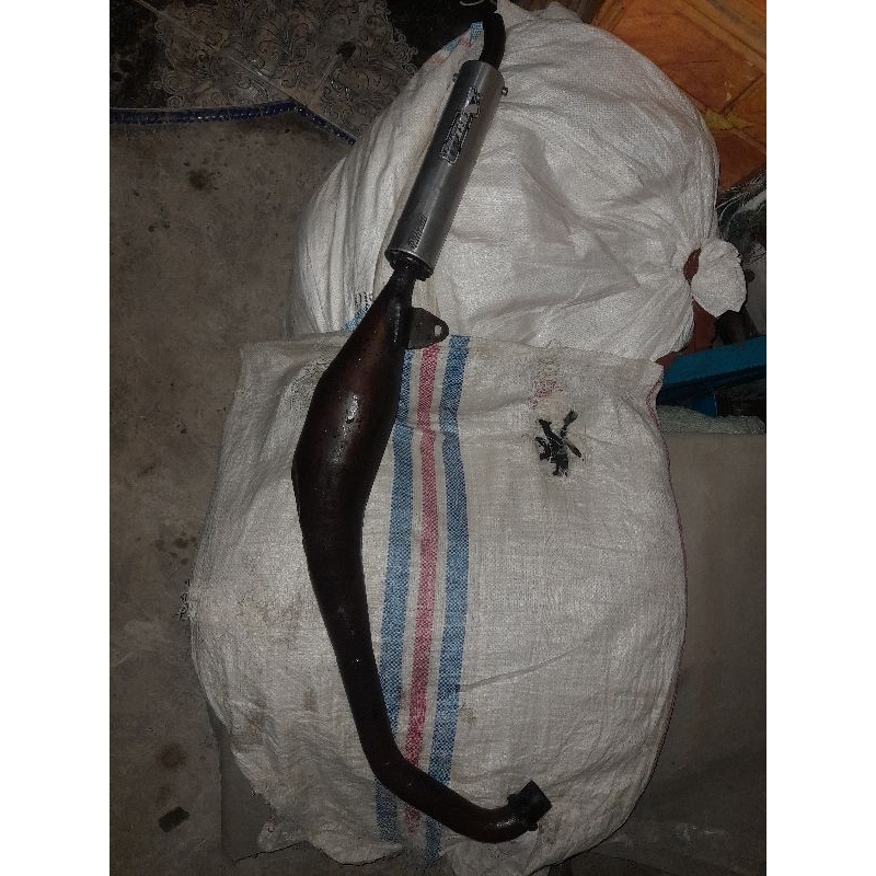 Knalpot satria lumba/hiu 2 tak merk ABRT20 ORIGINAL