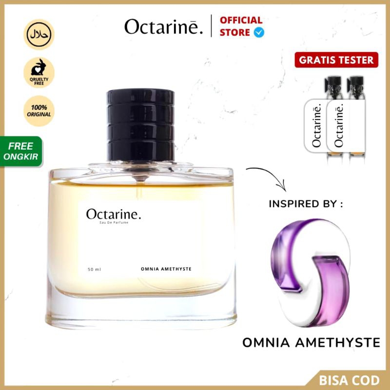 Omnia Amethys - Parfum Octarine Wanita Tahan Lama Aroma Fresh Mewah Inspired by Bulgari Omnia Amethy