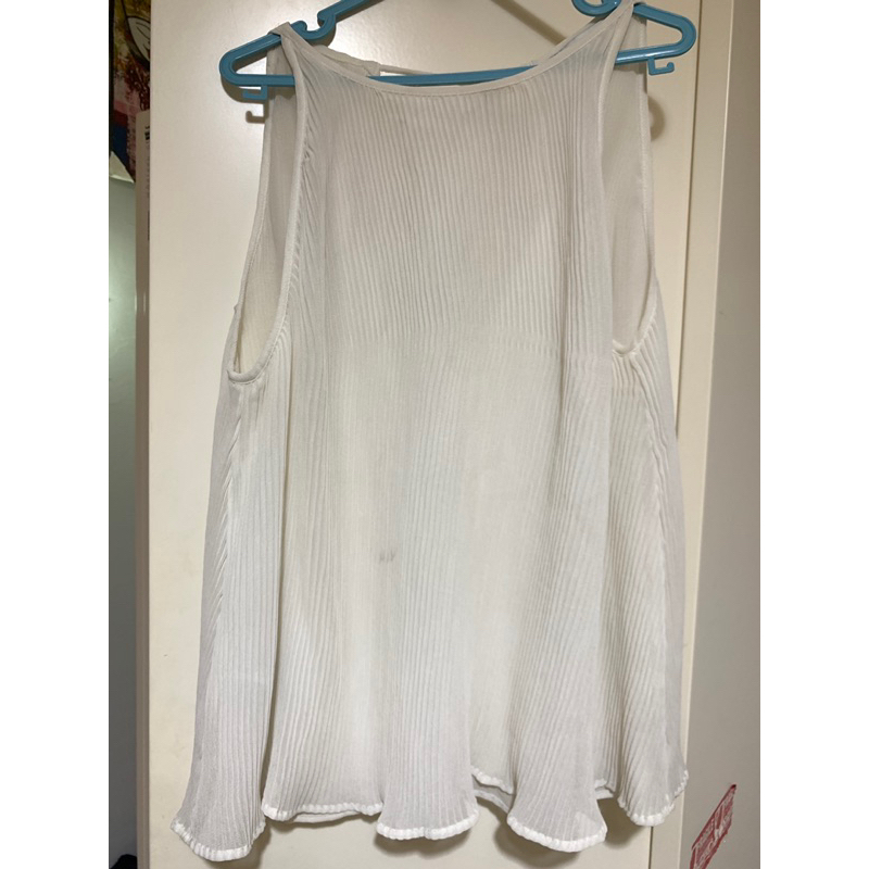 Preloved Mango white riffle tank