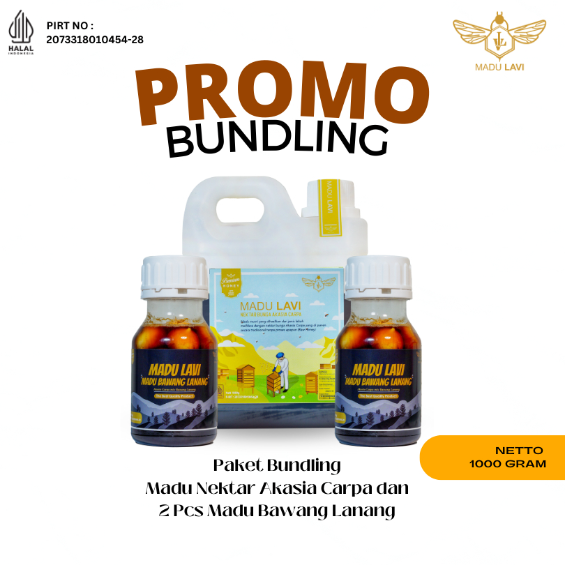 

Paket Bundling madu akasia carpa dan madu bawang lanang
