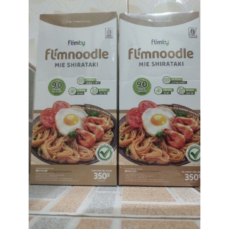 

Flimnoodle Mie Shirataki 350g (Tanpa Proses Goreng) 1 Box (isi 5 pcs)