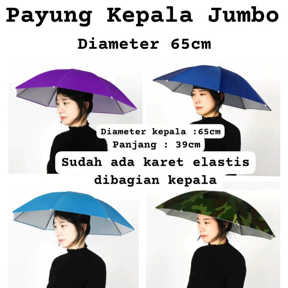 Terkini  Payung kepala Jumbo payung Anti UVpayung serbaguna untuk anak atau dewasapayung umbrella im