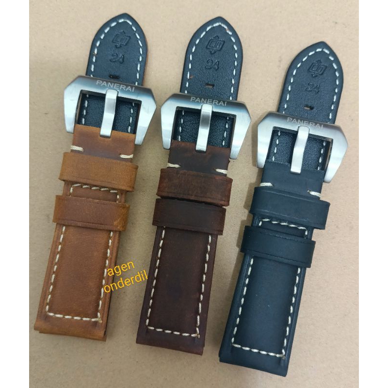 Strap Atau Tali Jam Tangan Kulit PANERAY Tali Jam Kulit PANERAI ORIGINAL ITALY
