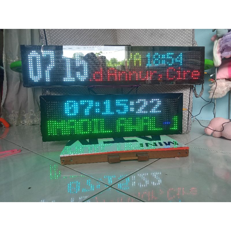 Jam Waktu Sholat untuk masjid/mushola RGB full color digital