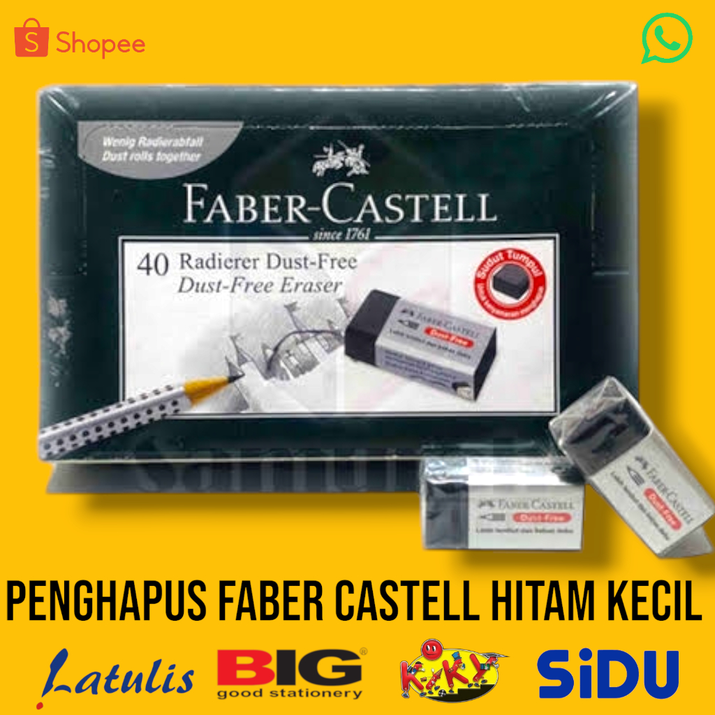 

Penghapus Stip Faber Castell Kecil Hitam (pack)