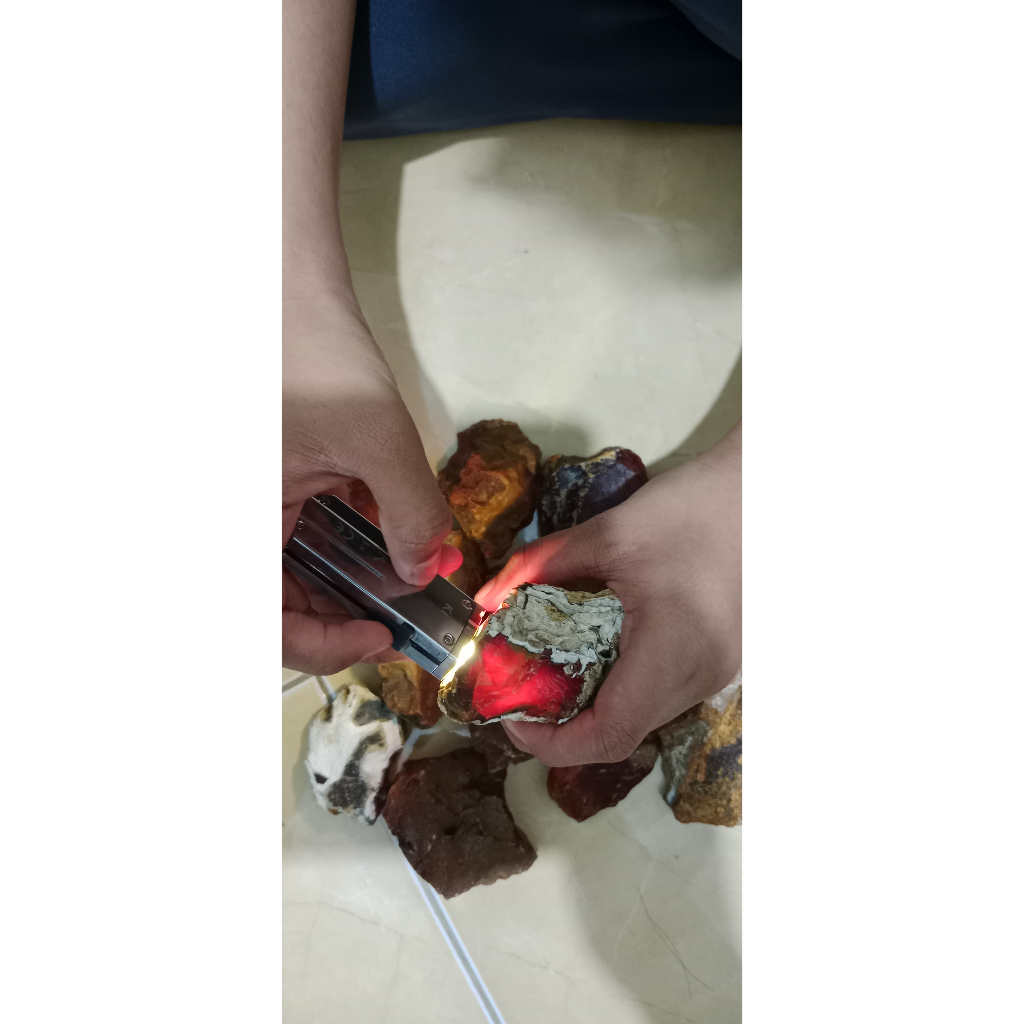 Bahan Batu Akik Raflesia Asli Natural Campuran