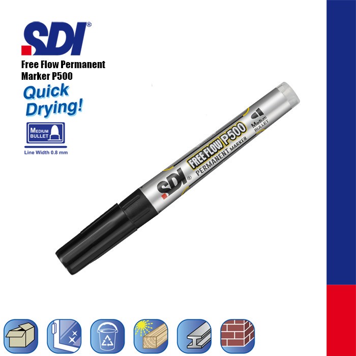 

Spidol Permanent Marker SDI P500 (Per Pcs)