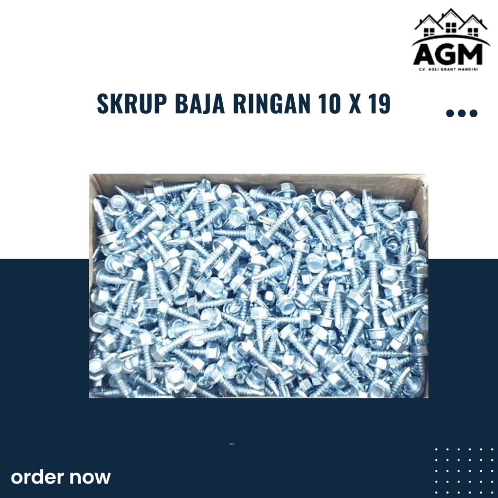 Skrup Baja Ringan 10 x 19