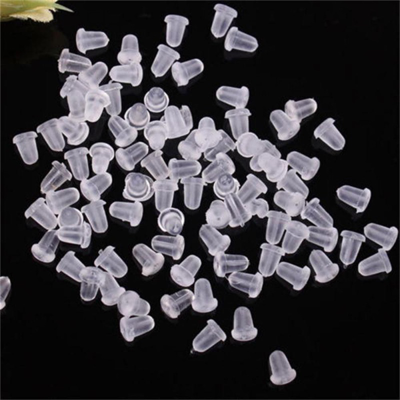 1000 pcs Karet Giwang Pantat Anting