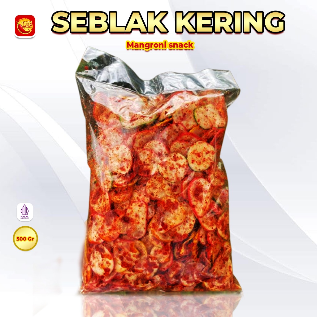 

Cemilan Pedas Seblak Kering Daun Jeruk Gurih Pedas Isi 500 Gram