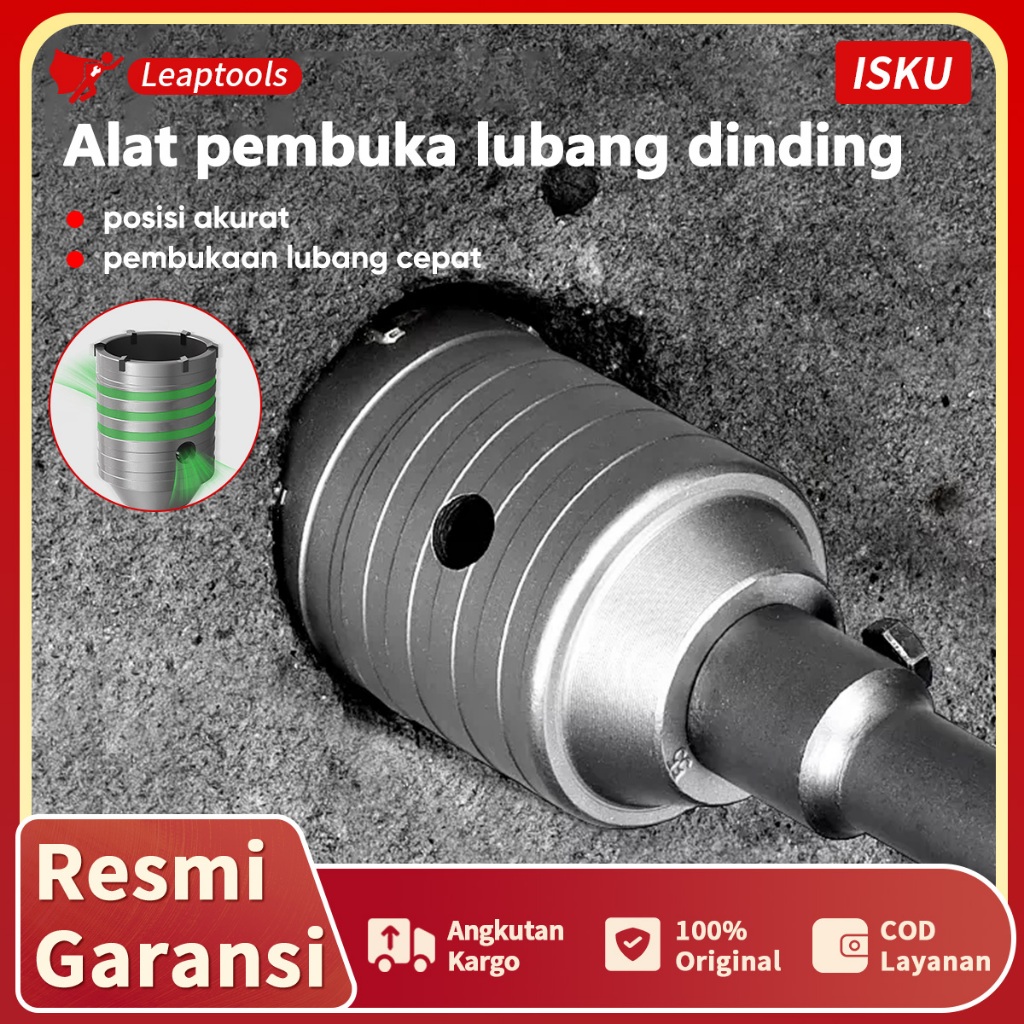ISKU [SET]Mata Bor Hole Saw Pelubang Beton Tembok/Mata Bor Hole Saw Set/SDS Plus Mata Bor Bobok Temb