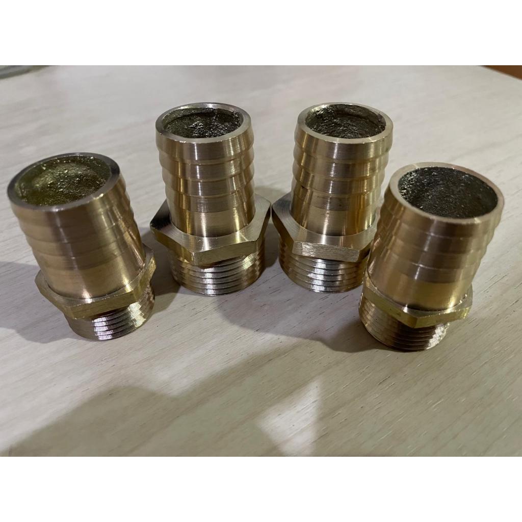 Nepple Selang Drat Luar Kuningan - 25mm x 1"