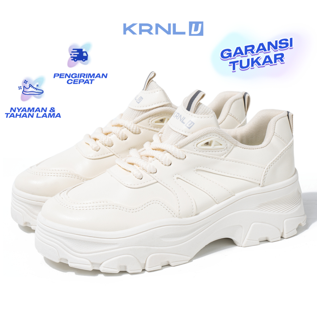 KRONIKEL Ara Sepatu Sneakers Wanita Cream Krnl U