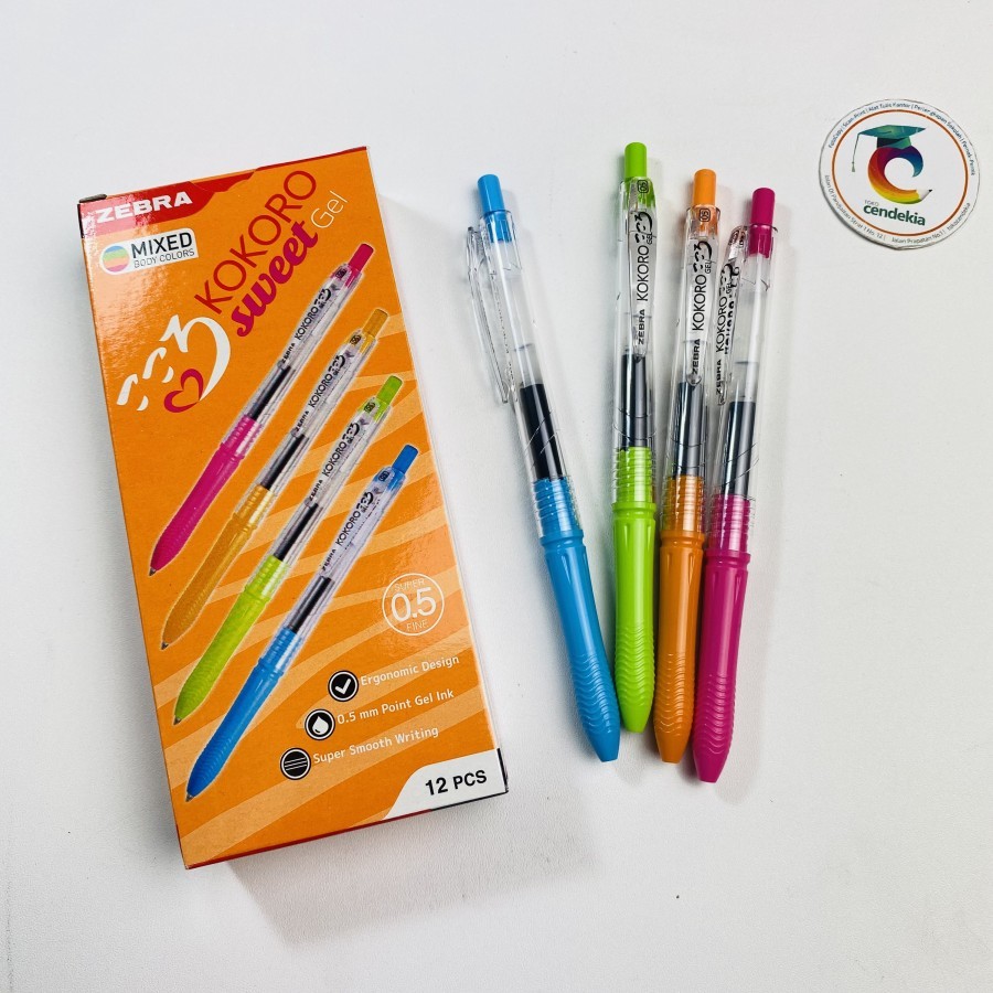

Pulpen Zebra KOKORO SWEET Gel Hitam 0.5mm - 1 pcs