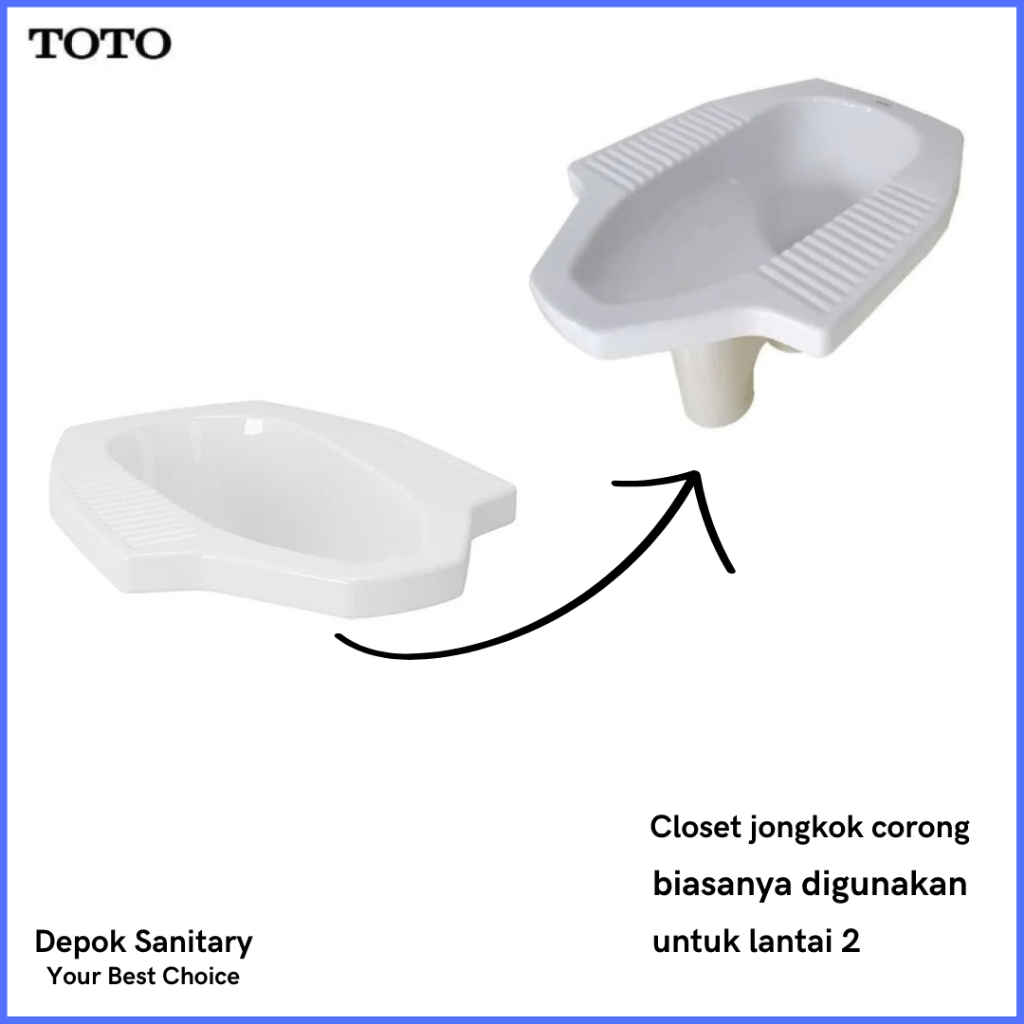 Closet/ closet jongkok toto ce6/ kloset jongkok toto/ kloset