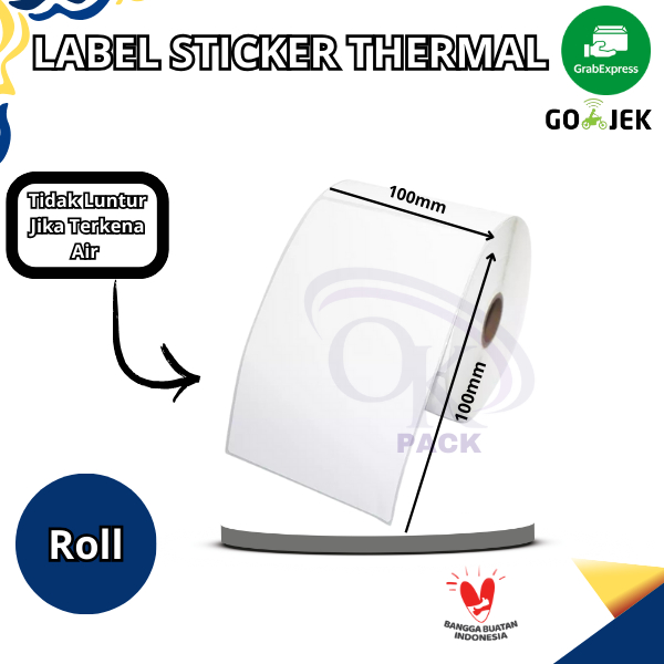 

LABEL STICKER THERMAL 100x100 mm ISI 500 Pcs STICKER DIRECT THERMAL 100x100 Isi 500 Pcs