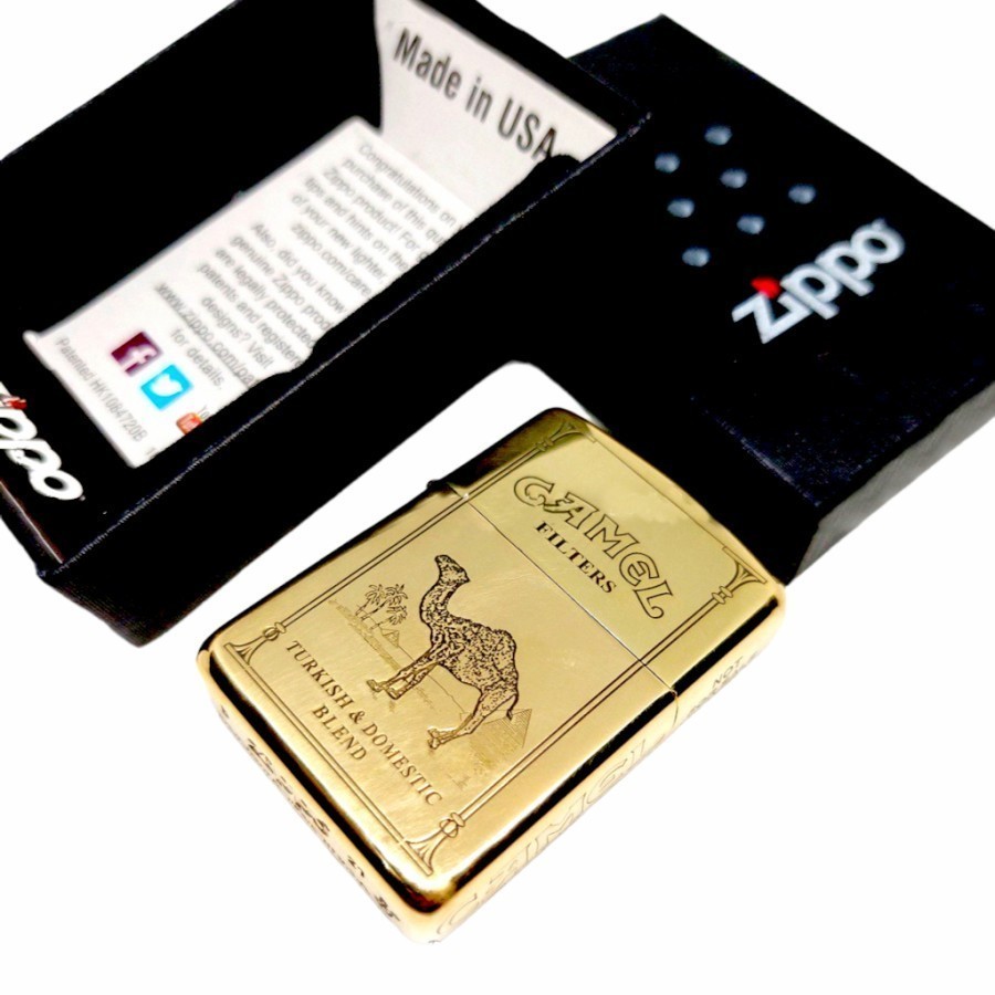 KOREK API ZIPO CAMEL GOLD KOREK API ZIPO CLASIC