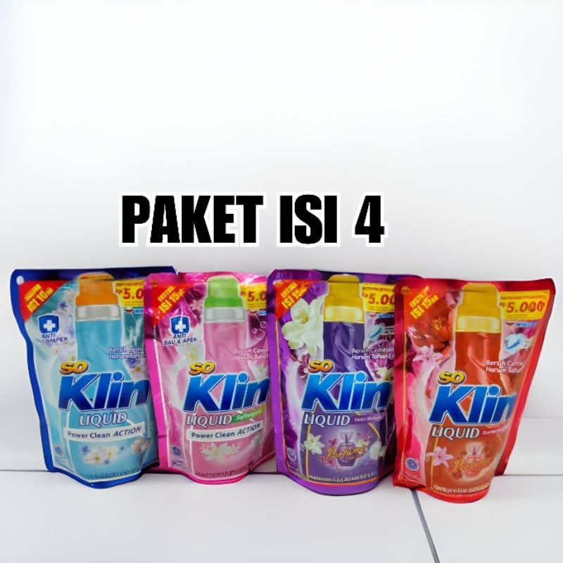 So Klin detergent cair reff 400ml