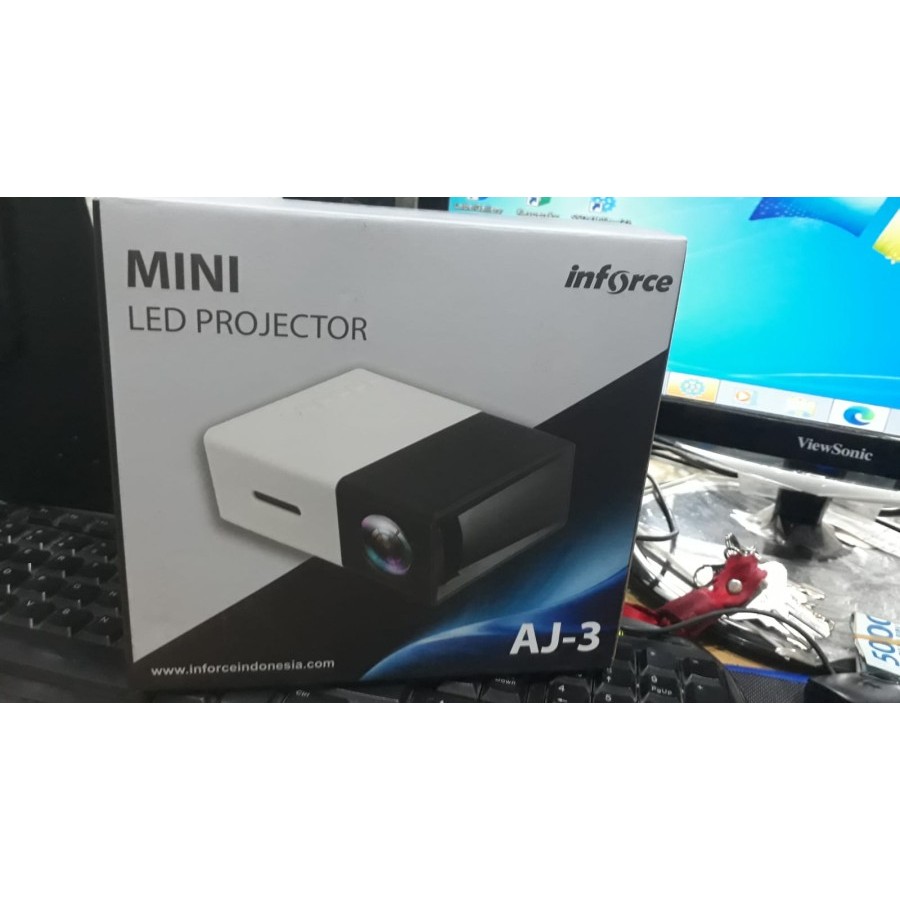 MINI LCD PROJECTOR INFORCE MINI AJ-3- YELLOW