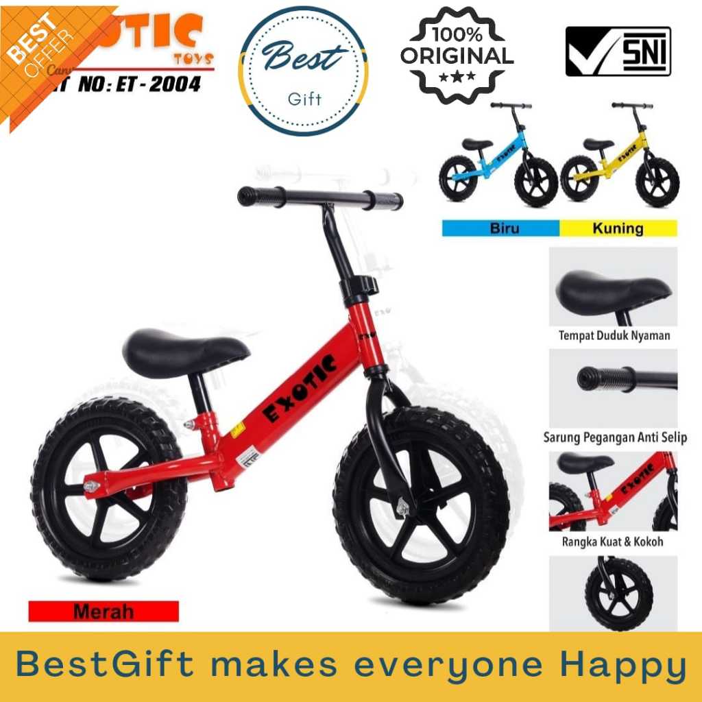 EXOTIC ET2004 BALANCE BIKE SEOEDA ANAK RODA TIGA