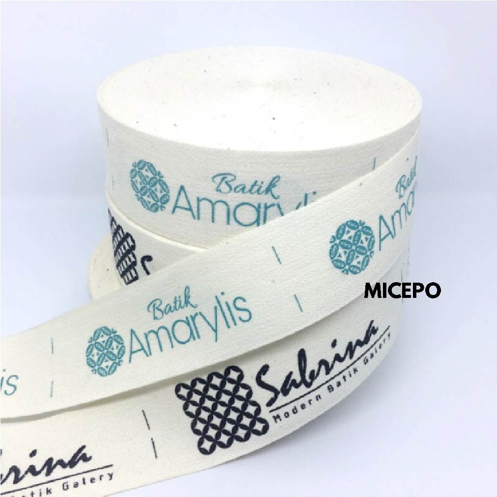 

Micepo 50 PCSLabel Baju / Label Hijab / Label Woven Damask Subtitute