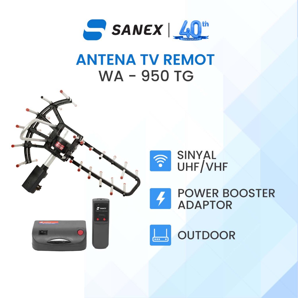 SANEX Antena TV Digital Remote Outdoor WA-950TG