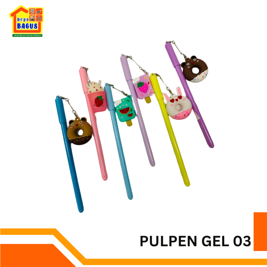 

Bulpen Motif Donat, Bulpen Karakter, Bulpen Gel