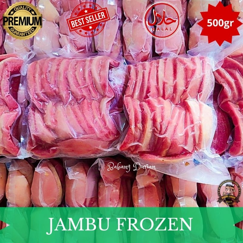 

JAMBU MERAH FROZEN TANPA BIJI 500GR GRADE A BERKUALITAS BERSIH HIGENIS PENGEMASAN DENGAN PLASTIK VACUM MENJAGA KESEGARAN JAMBU