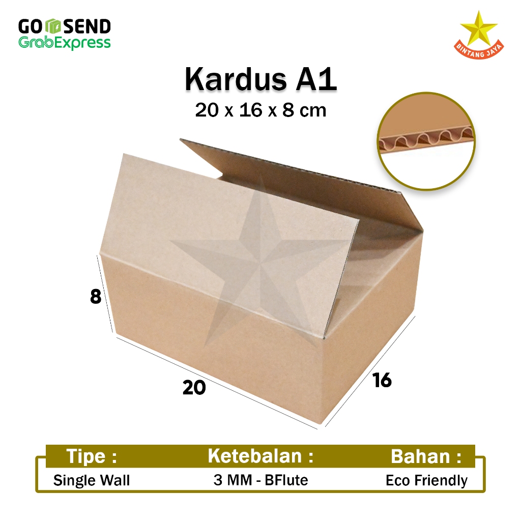 

20 x 16 x 8 cm I B FLUTE I KARDUS I CORRUGATED BOX I PACKING | PACKAGING