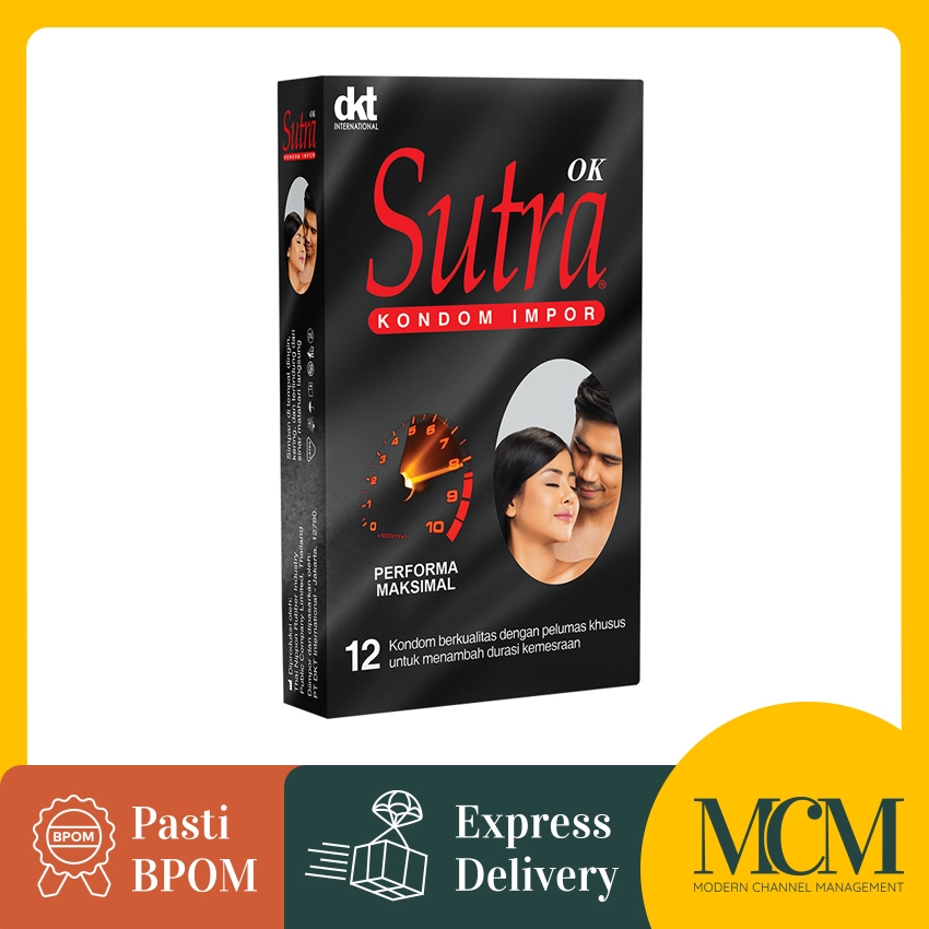 Kondom Sutra OK isi 12 Pcs - Kondom Hitam Sutra