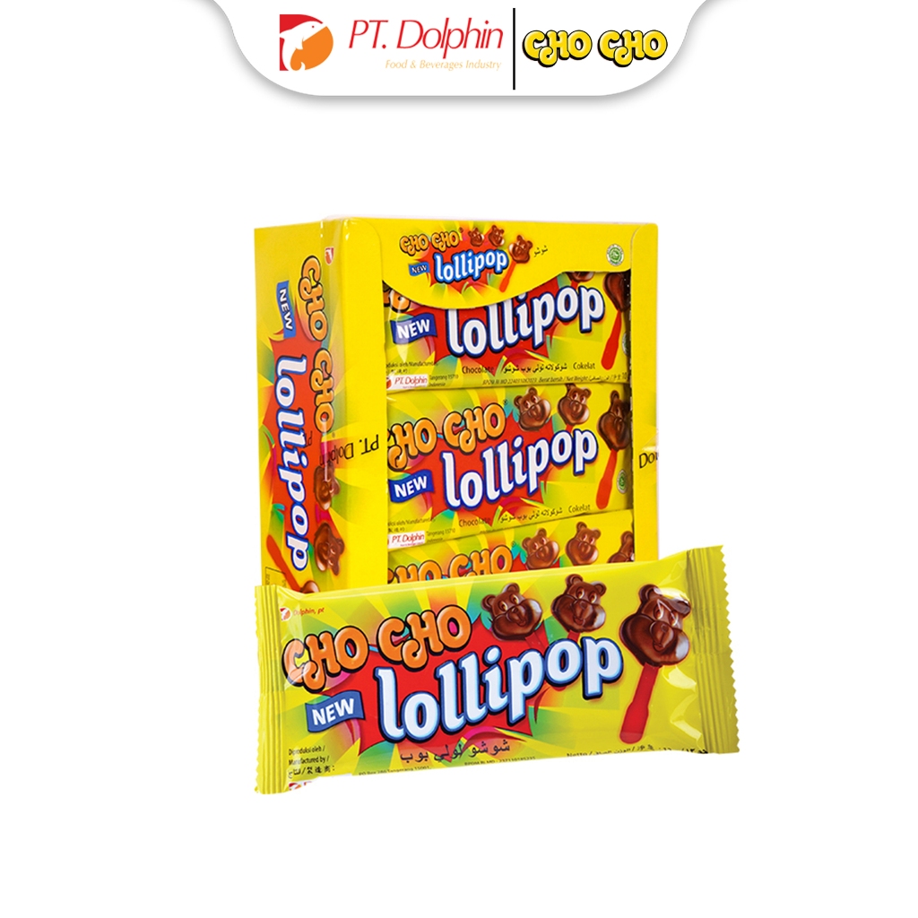 

Cho Cho Lollipop Box - Chocolate - Strawberry - Stick