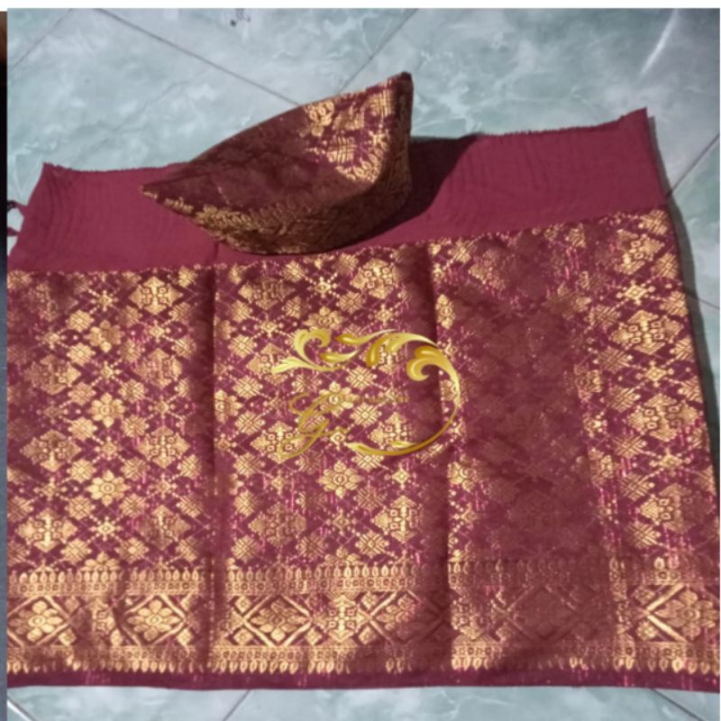 Kain rumpak #songket melayu bonus tanjaknya