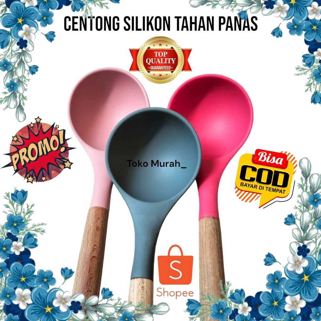 Irus Sayur Silikon / Centong Sayur Silikon Tahan Panas