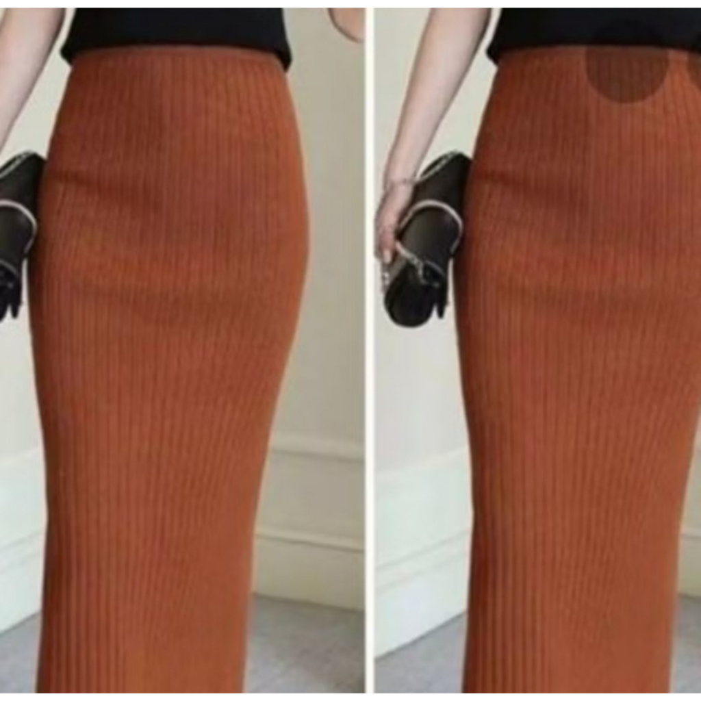 RB Rok Span Rajut Jumbo Rok Span Rajut Polos Rok Span Rajut Kerja Jumbo