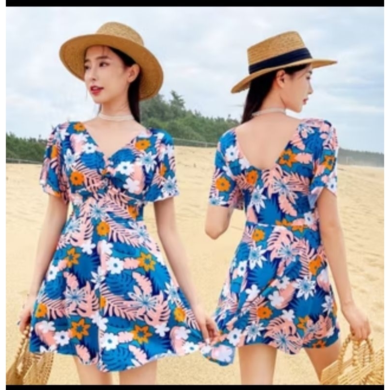 Baju renang wanita big size swimsuit women jumbo new55
