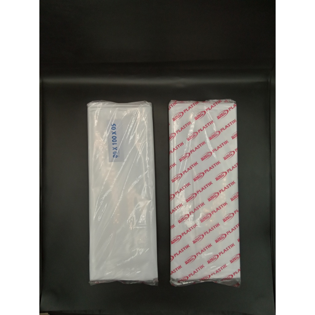 Kantong Plastik Sampah PE Ori Bening 80 X 100 - Plastik Sampah Bening Made By BMS Plastik