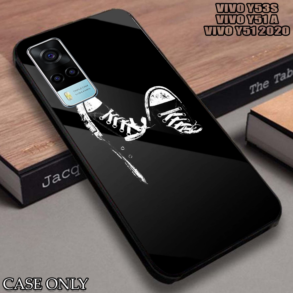 Case  VIVO Y51A / Y53S / Y51 2020  - Casing VIVO Y51A / Y53S / Y51 2020 [ HITAM ] Silikon - Kesing H