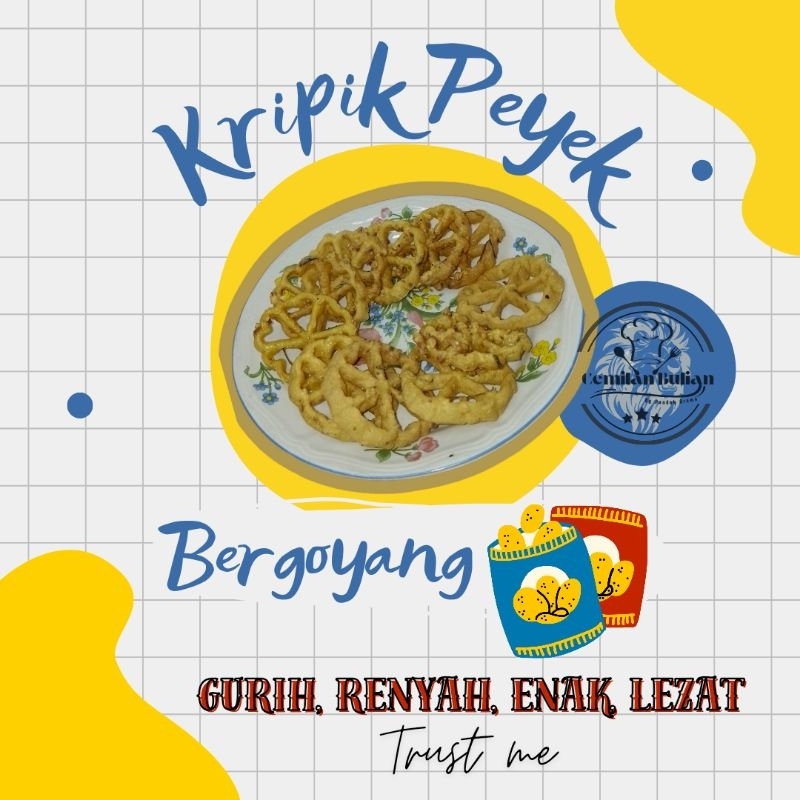 

Kripik Peyek Bergoyang by Cemilan Bulian [Ziplock mini - isi 4]