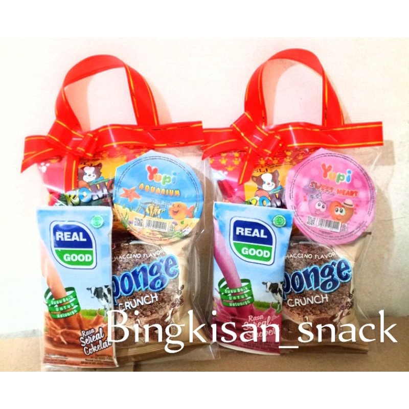 

hampers Snack ulangtahun anak praktis simple