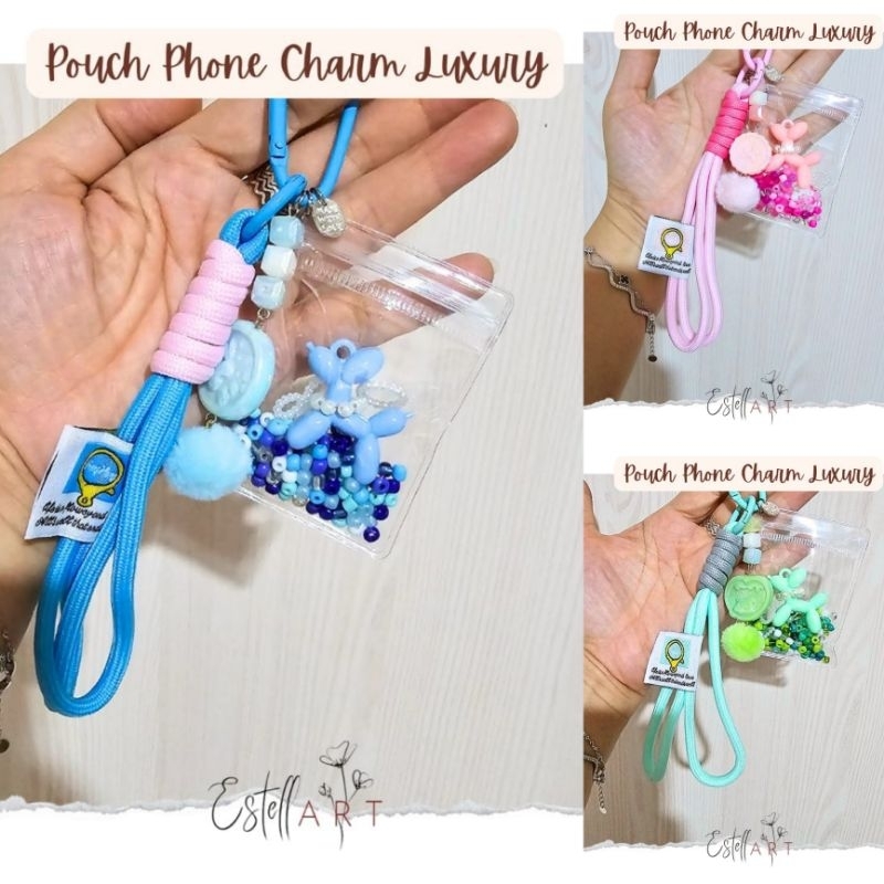 Pouch Phone Charm Luxury / Gantungan Hp Puddle / Gantungan Tas